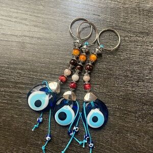 Handmade evil eye key chains
